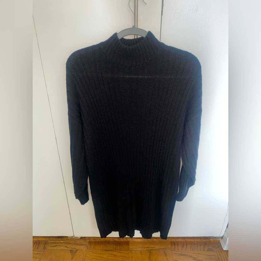 NEVER WORN black high neck sweater dress